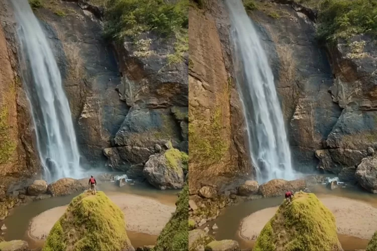 Pesona air terjun Banja Loweh Sumatera Barat atau Sumbar  (Instagram @infominang)