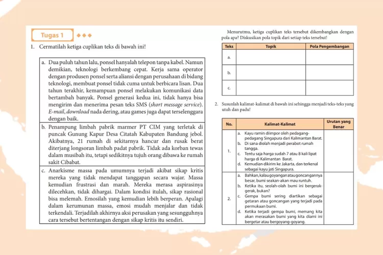 Bahasa Indonesia kelas 11 halaman 68 69: Pola pengembangan paragraf dalam teks eksplanasi