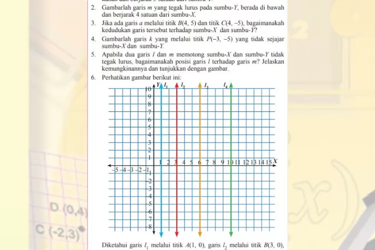 Matematika kelas 8 halaman 64 Semester 1: Sistem koordinat kartesius