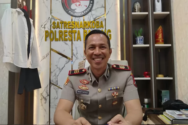 Kasatnarkoba Polresta Padang, AKP Martadius (harianhaluan.com - Jefrimon)