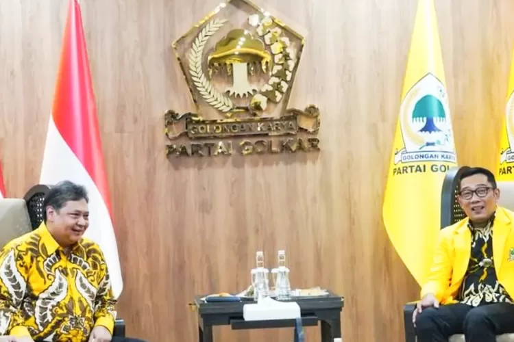 Ridwan Kamil dan Airlangga Hartarto (Dok Partai Golkar)