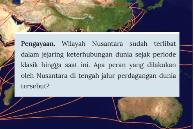 IPS kelas 9 halaman 36: Peran Nusantara terhadap jalur perdagangan dunia pada Periode Klasik dan Periode Modern Awal