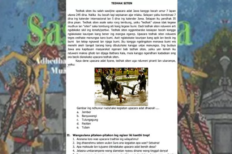 Bahasa Jawa kelas 9 halaman 41-45 Sastri Basa Gladhen Wulangan 2: Ngrukti Bumi Murih Lestari