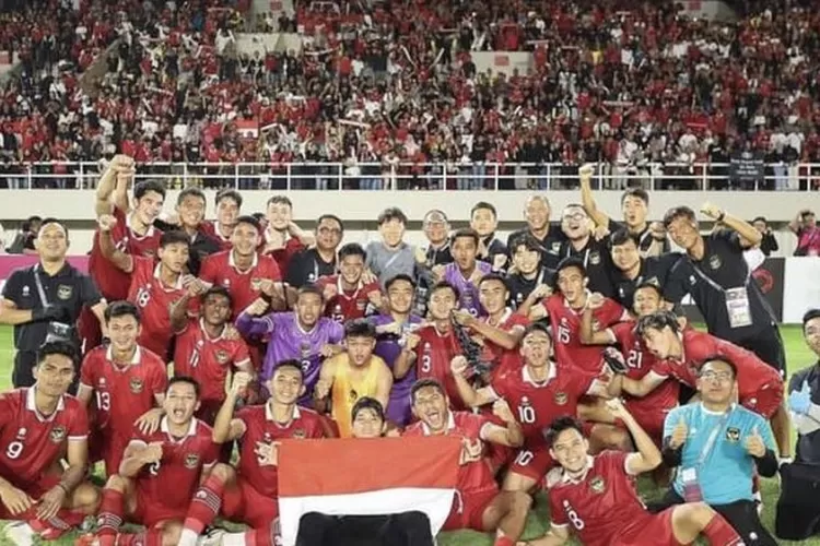 Timnas Indonesia usai sukses lolos ke Piala Asia.  (Tangkap layar Instagram/@timnas.indonesia)