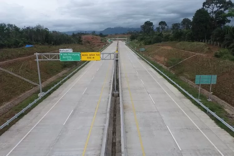 Jalan Tol Bengkulu - Taba Penanjung.  (dok. Hutama Karya)
