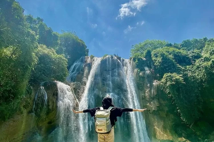 Keindahan Air Terjun Nglirip. (Gorajuara/ Instagram/ @tubanwisata)