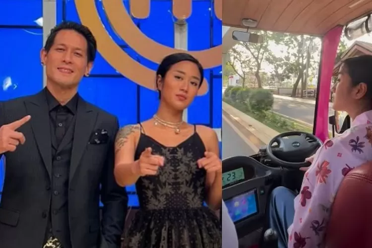 Kolase Foto dan Tangkap Layar Chef Renatta dan Chef Juna Juri Master Chef Indonesia Berkeliling TMII. (Gorajuara/ instagram/ @renattamoeloek)