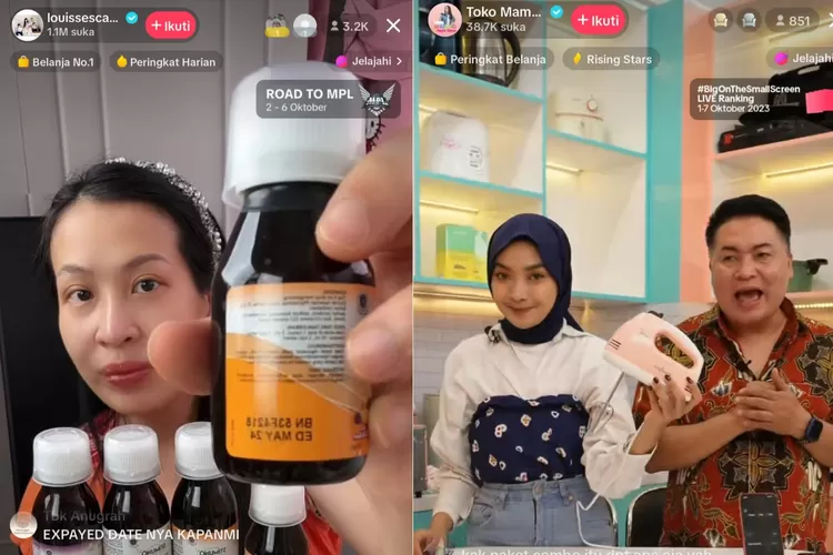 TikTok Shop Indonesia Tutup, Manfaatkan Sisa Waktu Dengan Flash Sale (Foto: Tangkapan layar siaran langsung Louisses Scarlett Family @louissesscarlettfamily dan Toko Mama)