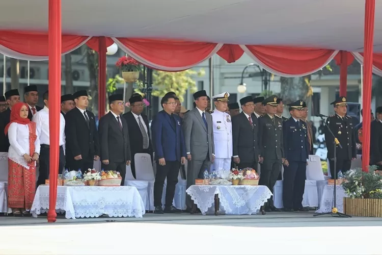 Ketua DPRD Kota Bandung Tedy Rsumawan mengatakan, Ideologi Pancasila harus mampu diimplementasikan dan diamalkan dalam kehidupan sehari-hari dari masyarakat Kota Bandung. (Gorajuara.com/Humpro DPRD Kota Bandung)