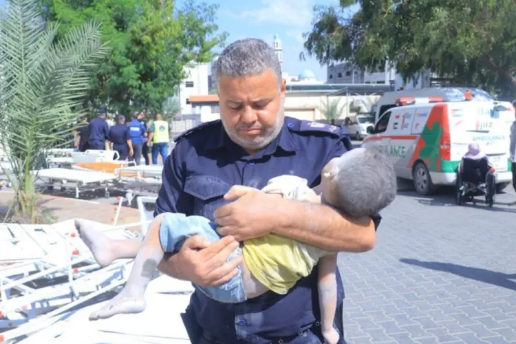 Situasi di Gaza tegang akibat serangan udara Israel (Foto: Gorajuara/ Twitter/ @OnlinePalEng)