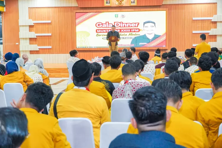 Walikota Medan Bpbby Nasution pada kegiatan Muktamar ke XXIII Ikatan Pelajar Muhammadiyah. (Realitasonline.id/Kominfo Medan)