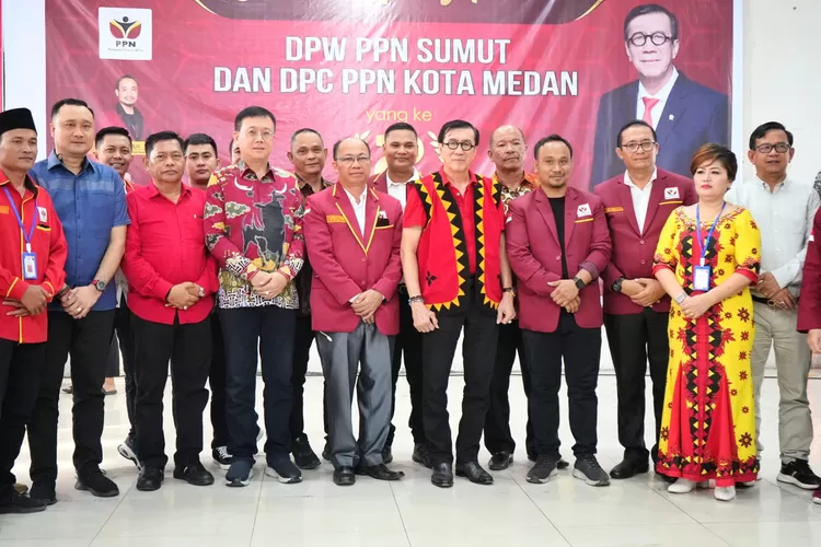 Dalam Hut PPN Sumut dan Kota Medan yang ke-2 tahun ini turut hadir tokoh-tokoh masyarakat Nias salah satunya Menteri Hukum dan Hak Asasi Manusia RI, Yasona Laoly.  (Realitasonline.id/AY)