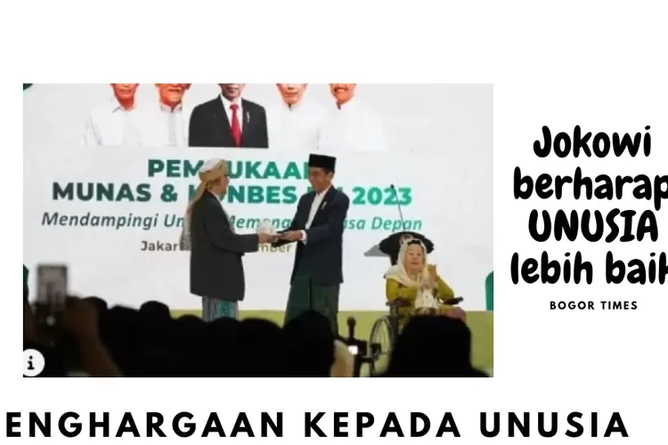 Jokowi beri penghargaan pada UNUSIA (Bogor Times)