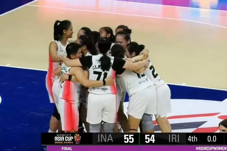Membanggakan! Timnas Basket Putri Indonesia Kalahkan Iran Pada Laga Final FIBA Women's Asia Cup 2023 (Tangkap Layar)