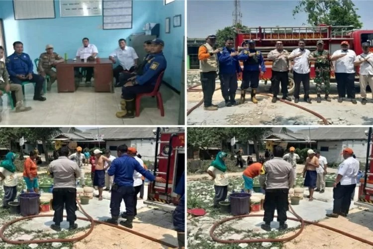 Pendistribusian air bersih di Desa Kedung Pengawas (satuarah.co)