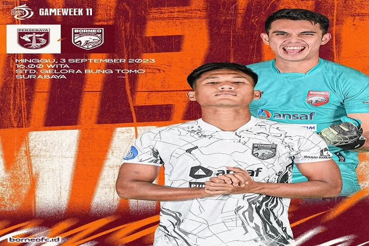 Persebaya Surabaya Menjamu Borneo FC di BRI Liga 1 2023 2024 H2H Borneo Unggul ( instagram.com/@borneofc.id)