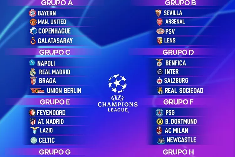 Jadwal Lengkap Live Streaming Pertandingan Babak Penyisihan Liga Champions 2023-2024 (Instagram @postunited)