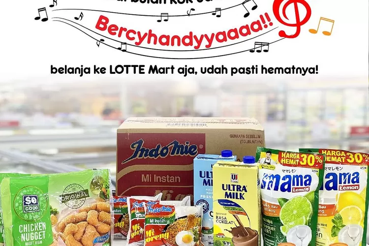 Promo Lotte Mart September 2023: Bisa Dapat Mie Goreng Cuma Rp 99 Ribu 1 Karton (Instagram @lottemartindo)