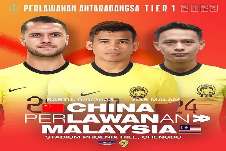 China vs Malaysia FIFA Matchday 9 September 2023 H2H dan Performa Tim (instagram.com/@famalaysia)
