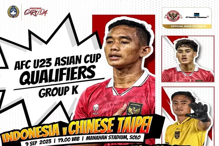 Indonesia U23 vs Chinese Taipei U23 Kualifikasi Piala Asia U23 2024 H2H Tim Garuda Unggul (instagram.com/@pssi)