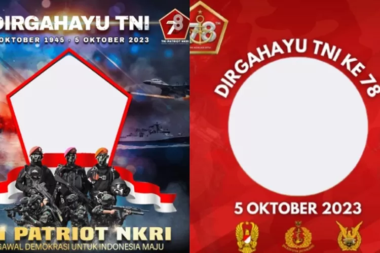 Link download twibbon HUT TNI 2023 beserta tutorial cara menggunakannya (Foto: twibbonize.com)