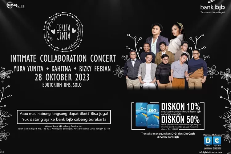 Bank bjb mendukung Cerita Cinta Intimate Collaborate Concert.