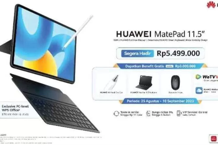 HUAWEI MatePad 11.5 resmi diluncurkan (Istimewa)