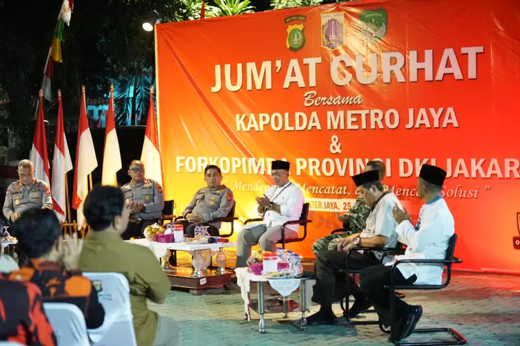 Jumat Curhat Kapolda Metro Irjen Karyoto di Sunter Jakarta Utara  (istimewa )