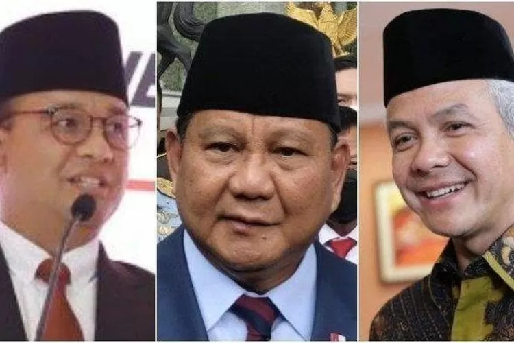 Anies Baswedan, Prabowo dan Ganjar Pranowo  (Istimewa )