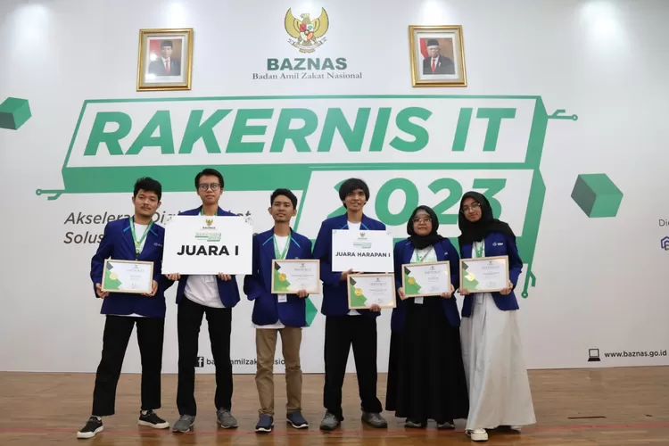 Tim Sampoerna University Jakarta meraih juara I lomba  pembuatan aplikasi  Zakathon 2023 Bazas di Asrama Haji Jakarta, Kamis (31/8/2023).