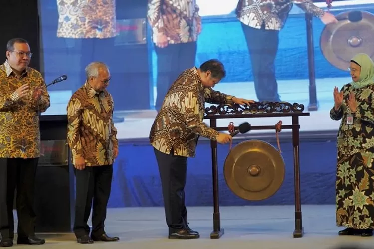 Menteri Koordinator Bidang Perekonomian Airlangga Hartarto membuka Musyawarah AEI 2023 di Hotel Kempinski, Jakarta, Kamis (14/9/2023) (ekon.go.id)