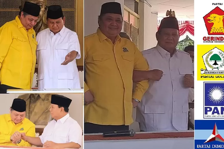 Prabowo Subianto dan Airlangga Hartarto menjadi pasangan Capres dan Cawapres teratas pilihan rakyat  (Ist)