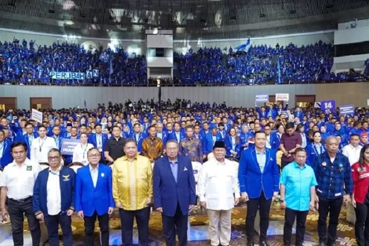 Ketua Umum Partai Golkar Airlangga Hartarto menghadiri Rapat Pimpinan Nasional (Rapimnas) Partai Demokrat di JCC Senayan, Jakarta, Kamis (21/9/2023) (Ist)