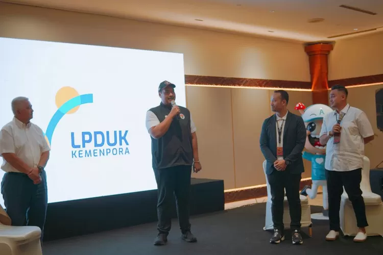 Menpora Dito Ariotedjo muncurkan Logo Baru LPDUK di sela-sela kegiatan Talkshow (Ist)