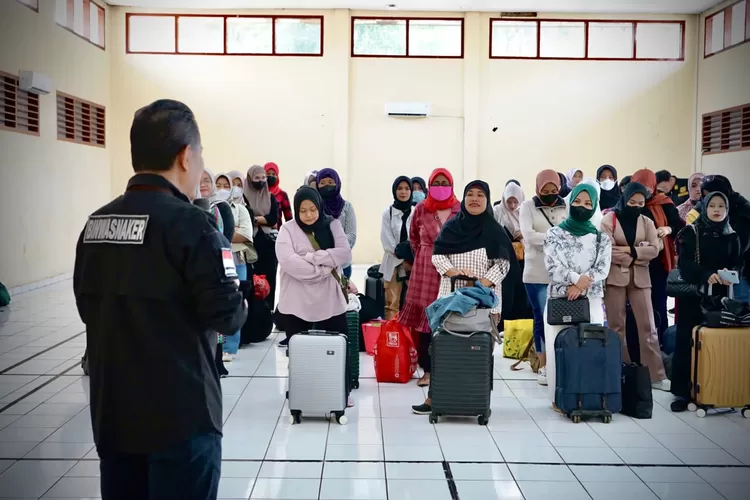 Para calon pekerja migran indonesia nonprosedural yang berhasil dipulangkan. 