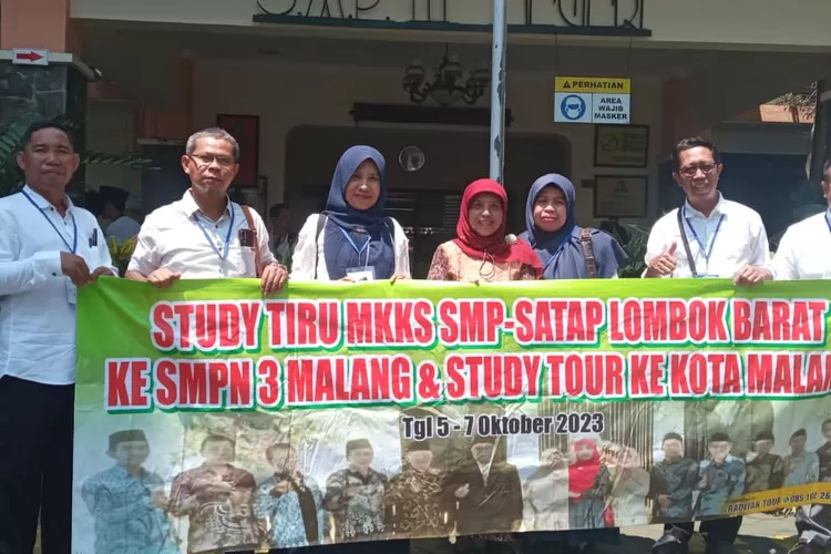 Study Tiru MKKS lombok Barat di SMPN 3 Malang (Suara Karya/MKKS lombok Barat)
