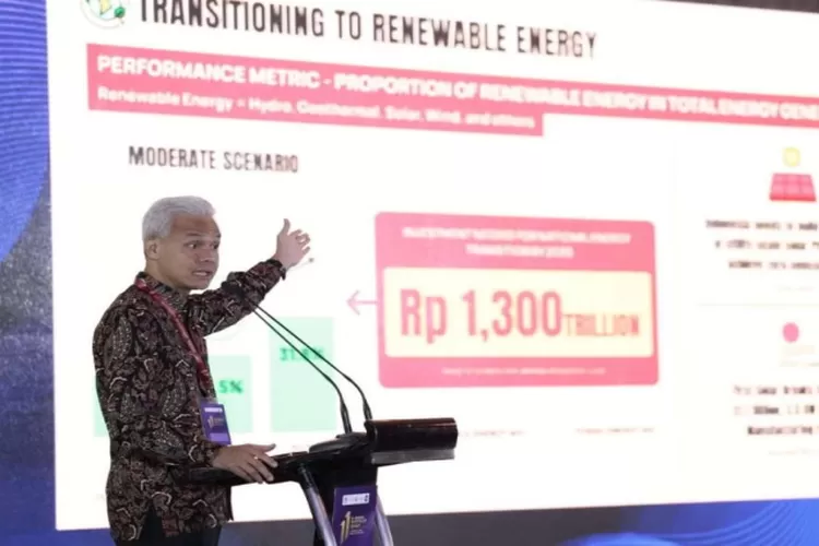 Ganjar Pranowo saat menghadiri acara Indonesia Investment Summit 2023 di Hotel Mandarin Oriental, Jakarta Pusat. (istimewa )