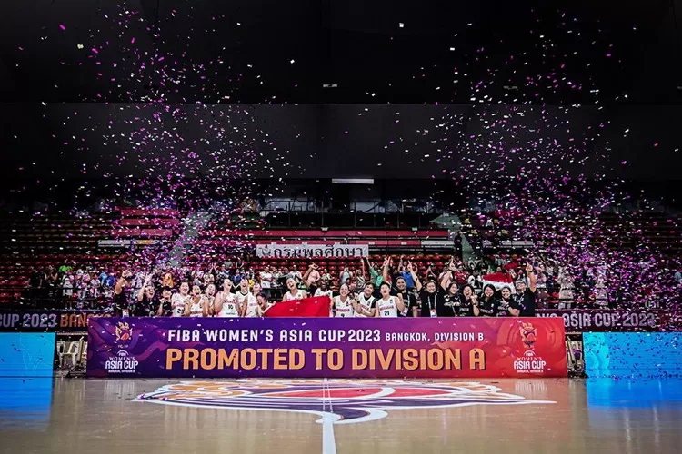 Timnas basket putri juarai FIBA Womens Asia Cup 2023 Division B usai menundukkan Iran dengan skor 55-54 dan berhak promosi ke Division A (Instagram @fibaasiacupwomen)