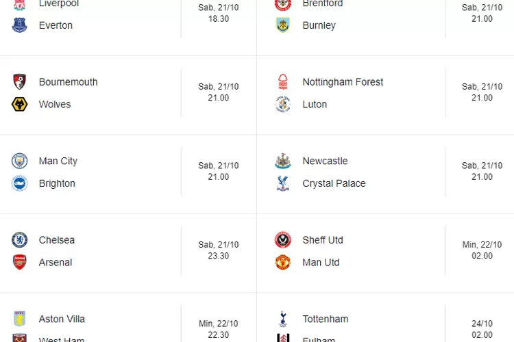 Jadwal Pertandingan Liga Premier Inggris Panduan Lengkap untuk Pecinta Bola