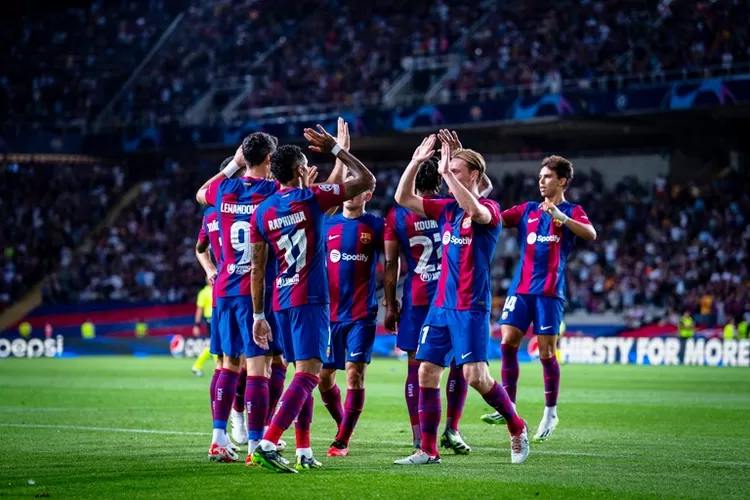 Rekap hasil pertandingan perdana Liga Champions 2023-2024, Barcelona menang lima kosong - Hops ID