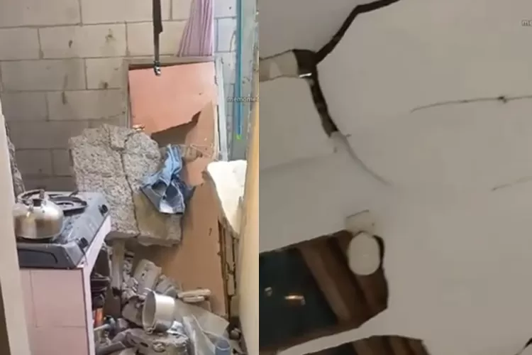 Rumah di Bogor rusak parah setelah tabung gas meledak yang diduga terkait pengharum ruangan. (Instagram.com/memomedsos)