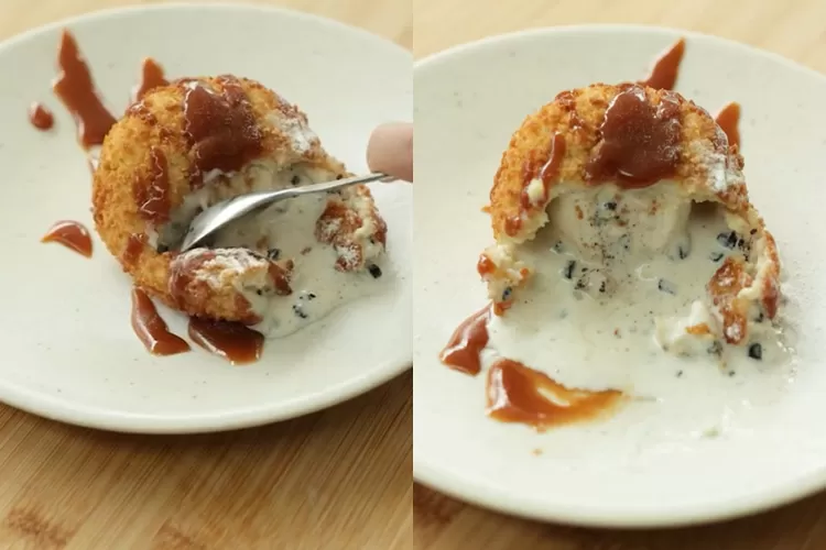 Resep Es Krim Goreng Salted Caramel Sauce Ala Chef Devina Hermawan, Cocok Disantap di Cuaca Panas (ist)