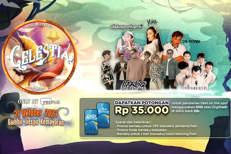 Event Celestia dari SMAN 68 Jakarta yang didukung oleh bank bjb.