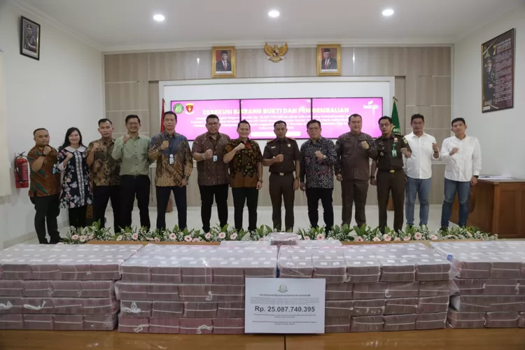 Kegiatan pengembalian aset dugaan korupsi SPK fiktif keuangan daerah pada bank bjb di Kabupaten Sukabumi.