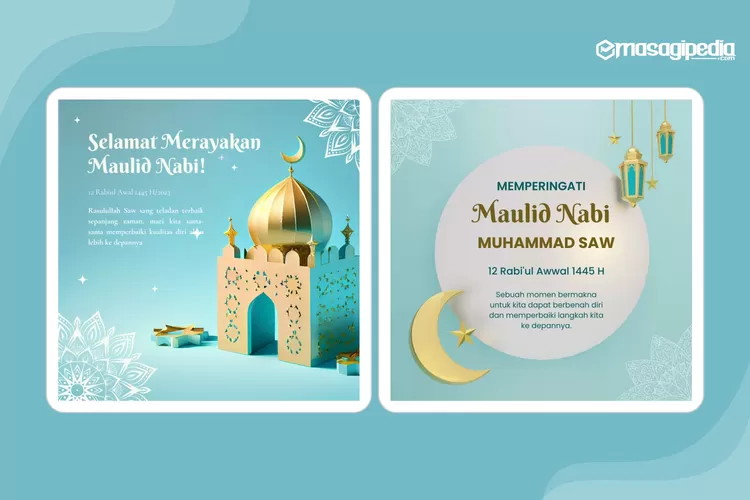 Desain Kartu Ucapan Maulid Nabi Inspiratif Desain Aesthetic