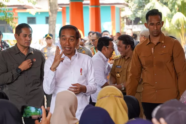 Presiden Jokowi saat berkunjung ke Kota Cilegon. (TOPmedia/Firasat Nikmatullah)