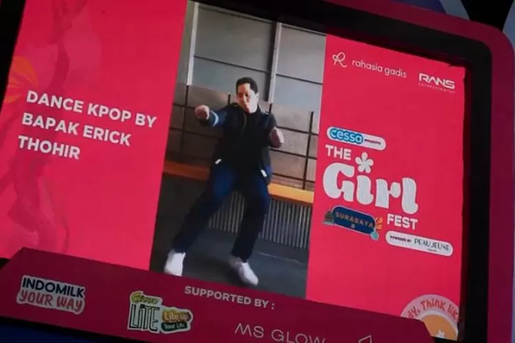 Erick Thohir ternyata suka dance kpop (Dok. Kalteng Lima)