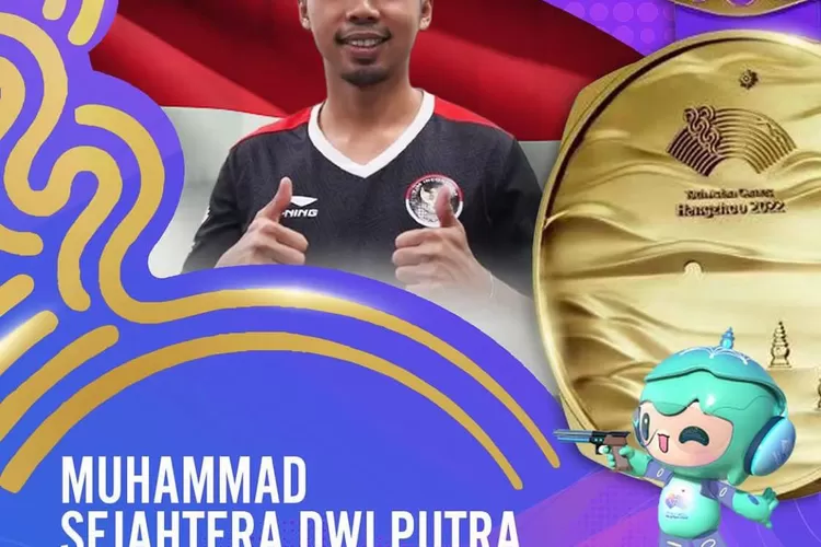 Muhammad Sejahtera Dwi Putra raih emas pertama untuk Indonesia dalam Asian Games 2023 (Instagram @kemenpora)