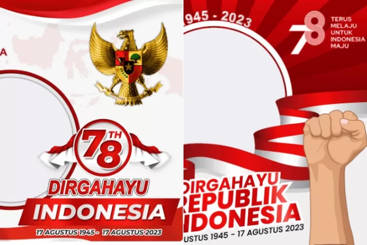 Link Download Bingkai Foto Online Gratis Hari Kemerdekaan Agustus Dilengkapi Desain