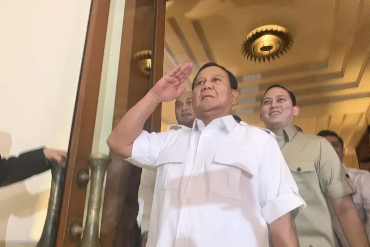 Ketua Umum DPP Partai Gerindra Prabowo Subianto usai Rapimnas Gerindra di Jakarta, Senin (23/10/2023) (ANTARA/Mario Sofia Nasution) 